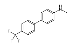 [1,1'-Biphenyl]-4-amine, N-methyl-4'-(trifluoromethyl) Structure
