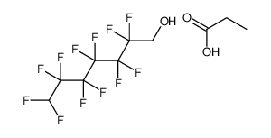 2,2,3,3,4,4,5,5,6,6,7,7-dodecafluoroheptan-1-ol,propanoic acid结构式