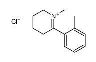 1-methyl-6-(2-methylphenyl)-2,3,4,5-tetrahydropyridin-1-ium,chloride Structure