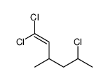 1,1,5-trichloro-3-methylhex-1-ene Structure