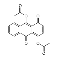 (10-acetyloxy-4,9-dioxoanthracen-1-yl) acetate Structure