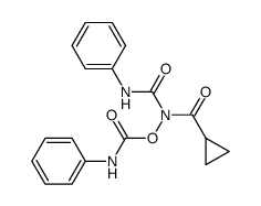 N-((Phenylamino)carbonyl)-N-(((phenylamino)carbonyl)oxy)cyclopropanecarboxamide结构式