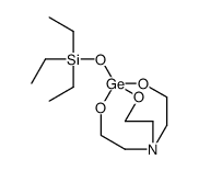 triethyl(4,6,11-trioxa-1-aza-5-germabicyclo[3.3.3]undecan-5-yloxy)silane结构式