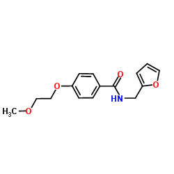 N-(2-Furylmethyl)-4-(2-methoxyethoxy)benzamide结构式