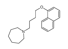 1-(4-naphthalen-1-yloxybutyl)azepane结构式