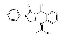 N-[2-(2-oxo-1-phenylpyrrolidine-3-carbonyl)phenyl]acetamide Structure
