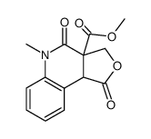 3-methoxy-carbonyl-1,3-dimethyl-2-oxo-1,2,3,4-tetrahydroquinoline-4,3'-carbolactone结构式