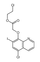 2-chloroethyl 2-(5-chloro-7-iodoquinolin-8-yl)oxyacetate结构式