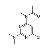 N-[6-chloro-2-(dimethylamino)pyrimidin-4-yl]-N-methylacetamide Structure