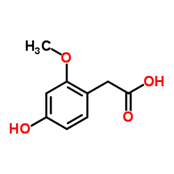 (4-Hydroxy-2-methoxyphenyl)acetic acid结构式