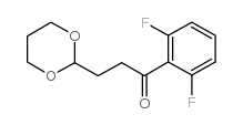 2',6'-DIFLUORO-3-(1,3-DIOXAN-2-YL)-PROPIOPHENONE结构式