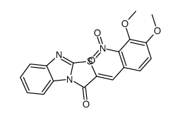 (2E)-2-[(3,4-dimethoxy-2-nitrophenyl)methylidene]-[1,3]thiazolo[3,2-a]benzimidazol-1-one Structure