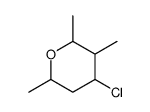 4-chloro-2,3,6-trimethyloxane Structure