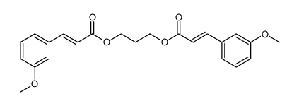 (E)-3-(3-Methoxy-phenyl)-acrylic acid 3-[(E)-3-(3-methoxy-phenyl)-acryloyloxy]-propyl ester结构式