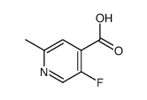 5-氟-2-甲基异烟酸结构式