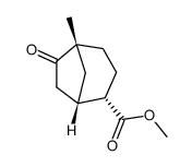 (1S,2S,5R)-5-Methyl-6-oxo-bicyclo[3.2.1]octane-2-carboxylic acid methyl ester Structure