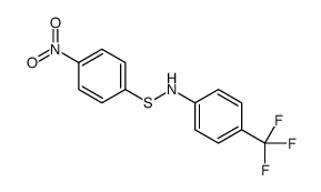 N-(4-nitrophenyl)sulfanyl-4-(trifluoromethyl)aniline结构式