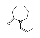 (Z)-1-(prop-1-en-1-yl)azepan-2-one Structure