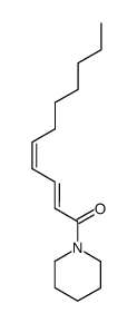 (2E,4Z)-1-Piperidin-1-yl-undeca-2,4-dien-1-one Structure