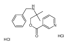 [2-(benzylamino)-2-methylpropyl] pyridine-3-carboxylate,dihydrochloride Structure