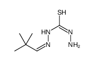 1-amino-3-(2,2-dimethylpropylideneamino)thiourea结构式