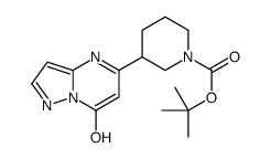 3-(7-羟基吡唑并[1,5-a]嘧啶-5-基)哌啶-1-羧酸叔丁酯结构式