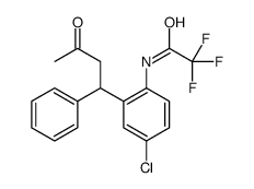 N-[4-chloro-2-(3-oxo-1-phenylbutyl)phenyl]-2,2,2-trifluoroacetamide Structure