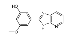 3-(1H-imidazo[4,5-b]pyridin-2-yl)-5-methoxyphenol结构式