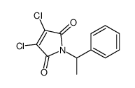 3,4-dichloro-1-(1-phenylethyl)pyrrole-2,5-dione结构式