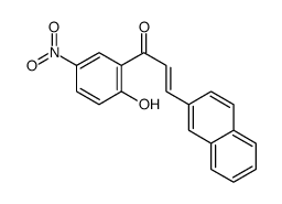 1-(2-hydroxy-5-nitrophenyl)-3-naphthalen-2-ylprop-2-en-1-one结构式