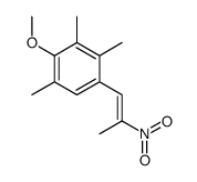 2-methoxy-1,3,4-trimethyl-5-(2-nitroprop-1-enyl)benzene结构式