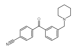 4'-CYANO-3-PIPERIDINOMETHYL BENZOPHENONE structure