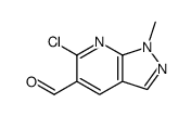 6-chloro-1-methylpyrazolo[3,4-b]pyridine-5-carbaldehyde Structure