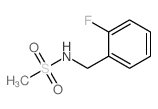 N-(2-氟苄基)甲烷磺酰胺结构式