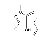 dimethyl 2-hydroxy-2-(3-methylbut-3-en-2-yl)propanedioate结构式