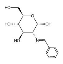 2-benzylideneamino-2-deoxy-β-D-glucopyranose结构式