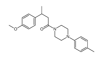 3-(4-methoxyphenyl)-1-[4-(4-methylphenyl)piperazin-1-yl]butan-1-one Structure