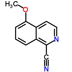 5-甲氧基异喹啉-1-甲腈结构式