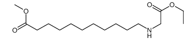 methyl 11-[(2-ethoxy-2-oxoethyl)amino]undecanoate结构式