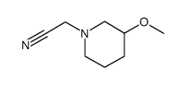 (3-methoxy-1-piperidinyl)acetonitrile结构式