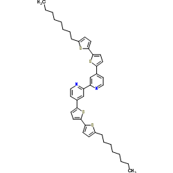 4,4'-Bis(5'-octyl-2,2'-bithiophen-5-yl)-2,2'-bipyridine Structure