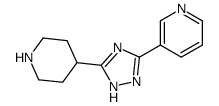 3-(5-piperidin-4-yl-1H-1,2,4-triazol-3-yl)pyridine结构式