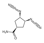 cis-syn-3,4-diazidocyclopentanecarboxamide结构式