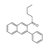 1-(3-phenylnaphthalen-2-yl)pentan-1-one结构式