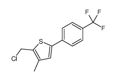 2-(chloromethyl)-3-methyl-5-[4-(trifluoromethyl)phenyl]thiophene结构式