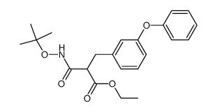 N-tert-Butoxy-2-(3-phenoxy-benzyl)-malonamic acid ethyl ester Structure