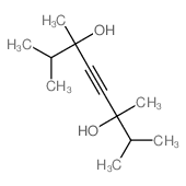 2,3,6,7-tetramethyloct-4-yne-3,6-diol Structure