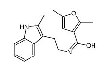 2,5-dimethyl-N-[2-(2-methyl-1H-indol-3-yl)ethyl]furan-3-carboxamide Structure