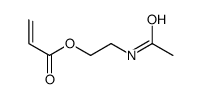 2-acetamidoethyl prop-2-enoate结构式