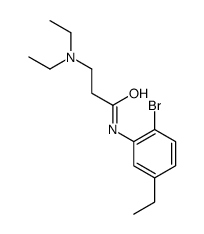 N-(2-bromo-5-ethylphenyl)-3-(diethylamino)propanamide结构式